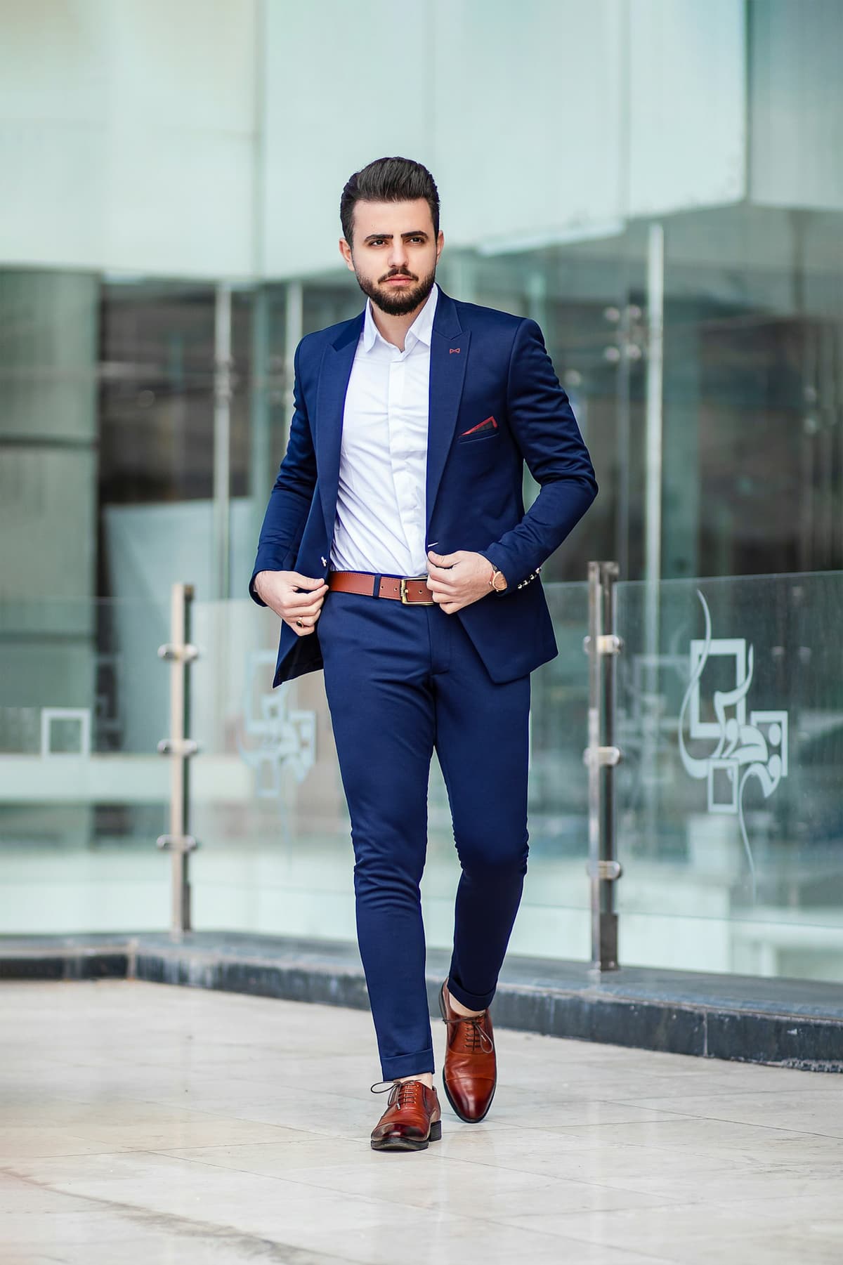Navy Slim Suit