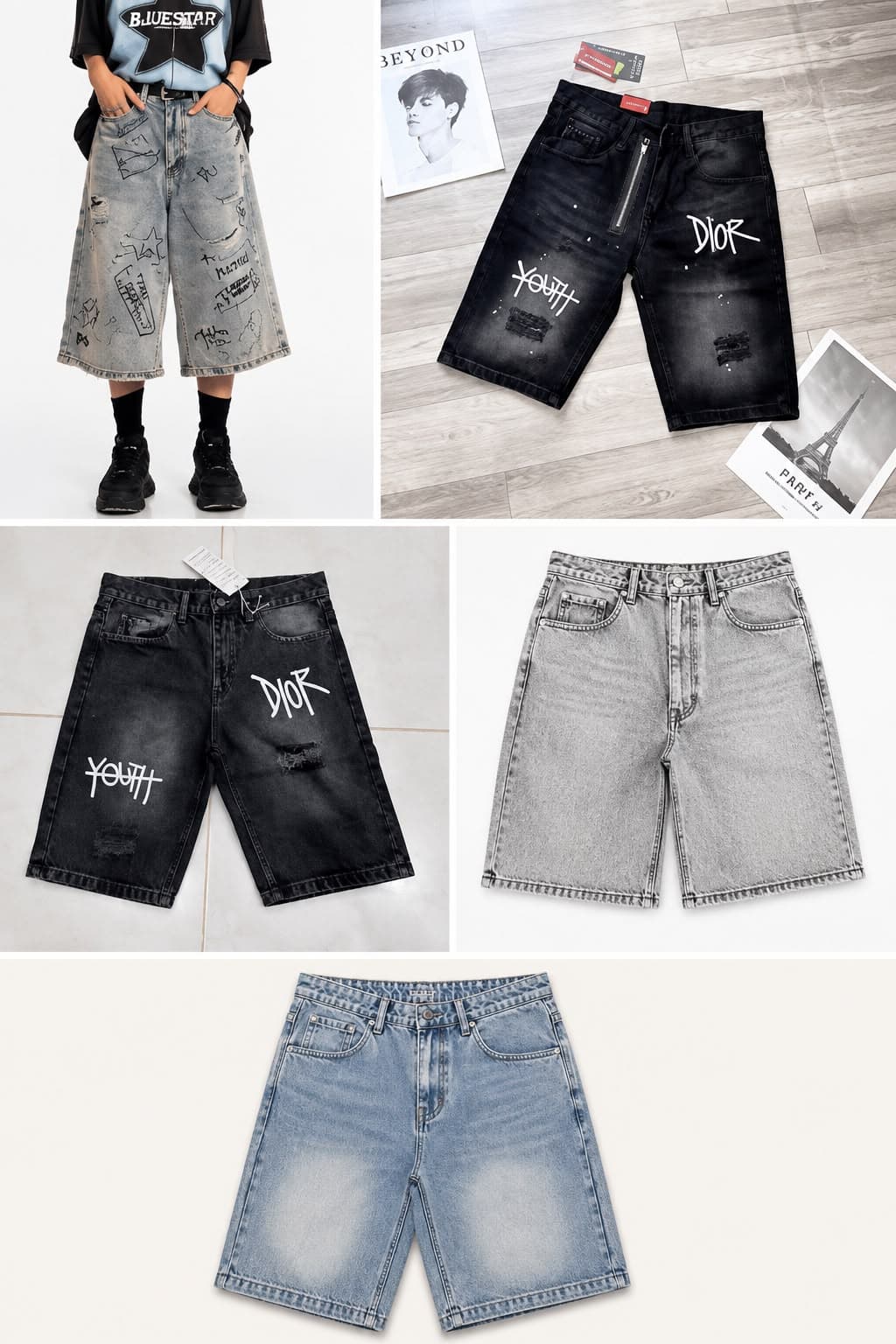 Baggy Denim Shorts