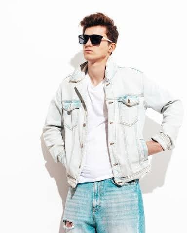 Bleach-Wash Denim Jacket